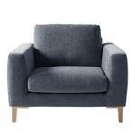 Fauteuil Berilo Tissu structuré - Gris bleu - Gris bleu