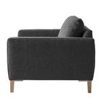 Fauteuil Berilo Tissu structuré - Noir chiné - Noir chiné