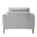 Fauteuil Berilo structuurstof - Platinakleurig - Platinakleurig