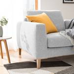 Fauteuil Berilo structuurstof - Platinakleurig - Platinakleurig