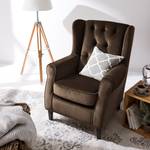 Oorfauteuil Luro fluweel - Velours Gala: Chocoladekleurig