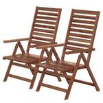 Chaises pliantes Mimo I (lot de 2) Acacia massif - Marron