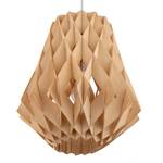 Hanglamp Skulpa Wood II massief lindehout - bruin