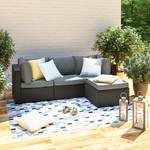 Loungeecke Paradise Lounge Webstoff / Polyrattan - Grau / Anthrazit