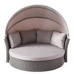 Isola sdraio Soller Grigio - Metallo - Rattan sintetico - Tessile - 174 x 199 x 155 cm