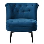 Fauteuil Jonas II Velours - Bleu foncé