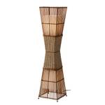 Stehleuchte Bamboo I Webstoff / Bambusgeflecht - 2-flammig