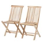 2 sedie pieghevole Teakline Classic I Legno massello di Teak