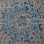 Vintage-Teppich Empesos Mischgewebe - Hellblau / Hellbeige - 140 x 200 cm