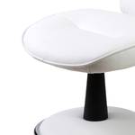 Fauteuil de relaxation Kenzo Avec repose-pieds - Imitation cuir - Blanc