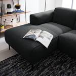 Ecksofa Crawford I Webstoff Webstoff Saia: Anthrazit - Breite: 285 cm - Longchair davorstehend links