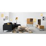 Ecksofa Crawford I Webstoff Webstoff Saia: Anthrazit - Breite: 255 cm - Longchair davorstehend rechts