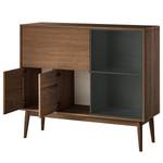 Dressoir Albin deels massief - Walnoot - Antraciet