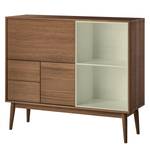 Dressoir Albin deels massief - Walnoot - Wit