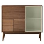 Dressoir Albin deels massief - Walnoot - Wit