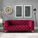 Sofa Leominster (2-Sitzer) Samt - Bordeaux