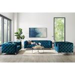 Fauteuil Leominster fluweel - Marineblauw