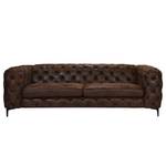 Sofa Leominster II (3-Sitzer) Antikleder - Microfaser Vada: Braun