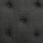 Gestoffeerd bed Grand Geweven stof - 180 x 200 cm - Antraciet