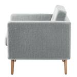 Sessel Croom Webstoff Polia: Platin - Mit Hocker