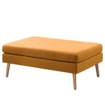 Ecksofa Croom Webstoff Polia: Bisquit - Longchair davorstehend rechts - Mit Hocker