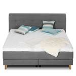 Letto boxspring Mälby Tessuto - Color antracite - 200 x 200cm