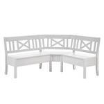 Banc d'angle Fjord Pin massif - Pin blanc - 170 x 147 cm