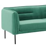 Ecksofa Taller Velours - Méridienne courte à droite (vue de face)