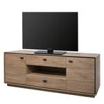Tv-meubel Malpas I Stirling eikenhouten look/mat zwart