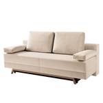 Canapé convertible Myton Microfibre - Beige clair