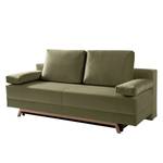 Canapé convertible Myton Microfibre - Vert olive