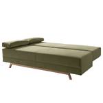 Canapé convertible Myton Microfibre - Vert olive