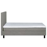 Boxspring Joiselle incl. matras en topper - geweven stof - grijs/zwart - Grijs - 140 x 200cm