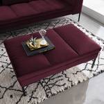 Gestoffeerde hocker MADISON fluweel - Velours Shyla: Aubergine