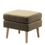 Sessel Croom Webstoff - Braun - Mit Hocker - Webstoff Polia: Havanna - Mit Hocker