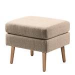 Sessel Croom Webstoff Polia: Cappuccino - Mit Hocker