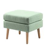 Sessel Croom Webstoff Polia: Mintgrau - Mit Hocker