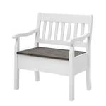 Banc Boston Pin massif - Epicéa blanc / Epicéa gris - Largeur : 83 cm - Avec accoudoirs