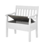 Banc Boston Pin massif - Epicéa blanc / Epicéa gris - Largeur : 83 cm - Avec accoudoirs