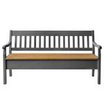 Banc Boston Pin massif - Epicéa gris / Epicéa lessivé - Largeur : 169 cm - Avec accoudoirs