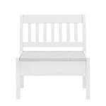 Banc Boston Pin massif - Pin blanc - Largeur : 83 cm - Sans accoudoirs