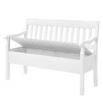 Banc Boston Pin massif - Epicéa blanc - Largeur : 131 cm - Avec accoudoirs