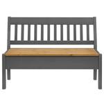 Banc Boston Pin massif - Epicéa gris / Epicéa lessivé - Largeur : 131 cm - Sans accoudoirs