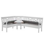 Banc d'angle Fjord Pin massif - Epicéa blanc / Epicéa gris - 213 x 170 cm