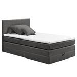 Boxspring Harvi inc. topper en opbergruimte - geweven stof - 120 x 200cm