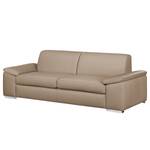 3-Sitzer Sofa Termon - Bodennah Cappuccino - Echtleder Roda: Beige