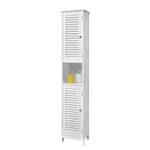 Hoge kast Quickset 928 wit - Scharnieren links