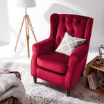 Oorfauteuil Luro fluweel - Velours Gala: Magenta