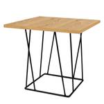 Table d’appoint Hueva Beige - Noir - Marron - Bois manufacturé - Métal - 50 x 45 x 50 cm