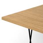 Table d’appoint Hueva Beige - Noir - Marron - Bois manufacturé - Métal - 50 x 45 x 50 cm